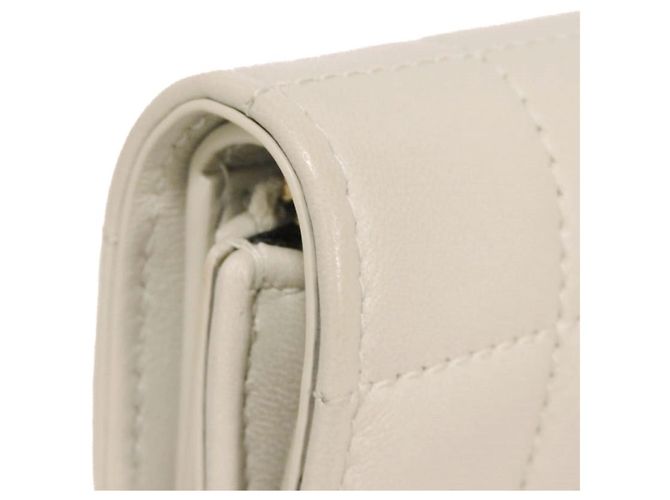 Cartera tríptico Yves Saint Laurent Blanco - vista 23