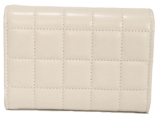 Cartera tríptico Yves Saint Laurent Blanco - vista 3