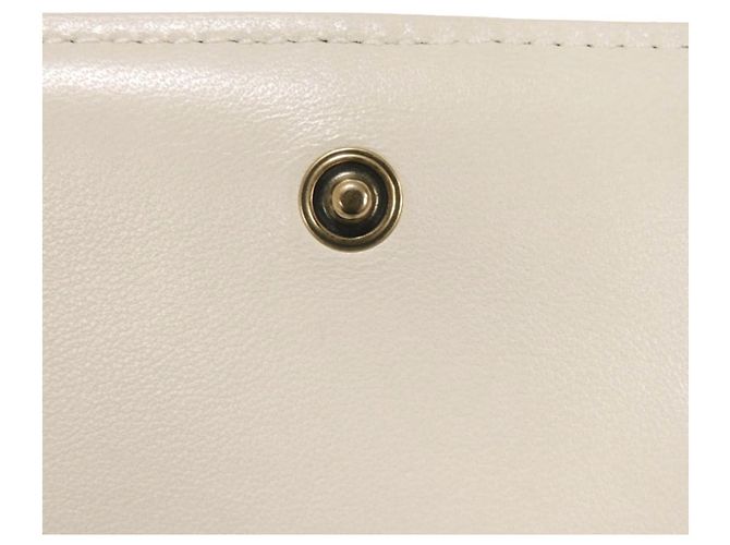 Cartera tríptico Yves Saint Laurent Blanco - vista 9