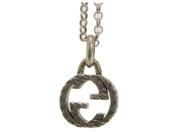 Collana Gucci Interlocking G Argento - vista 5
