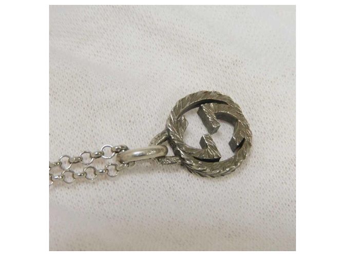 Collana Gucci Interlocking G Argento - vista 6