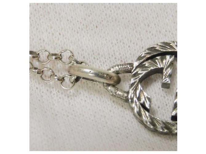 Collana Gucci Interlocking G Argento - vista 7