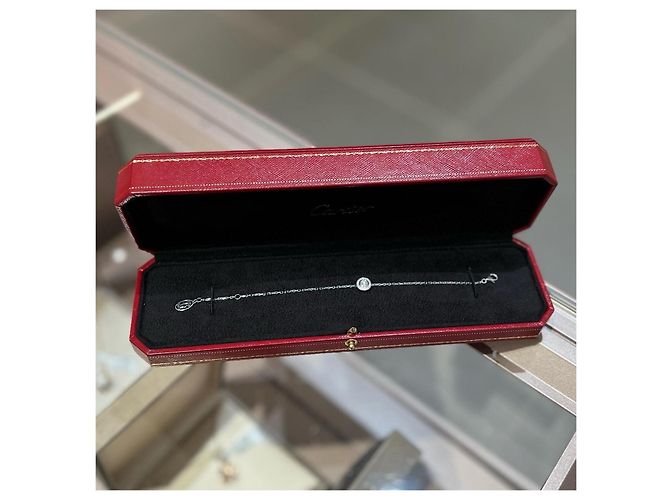 Bracciale Cartier in diamanti e oro bianco 18k - vista 2