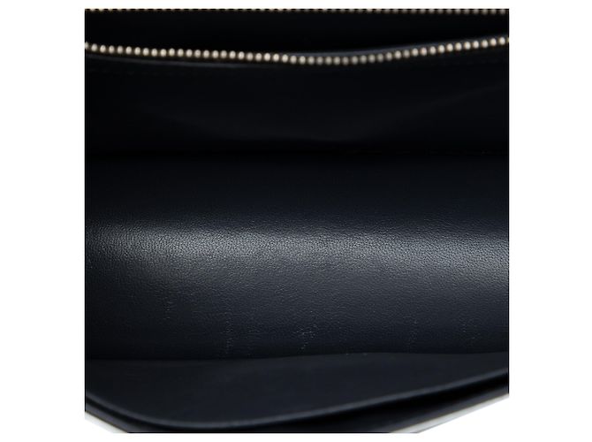 Autre Marque Dior Silver Small Calfskin Diorama Crystal Embellished Flap Argento - vista 4