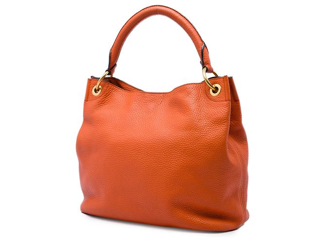 Prada Orange Vitello Daino Hobo-Tasche - Ansicht 2
