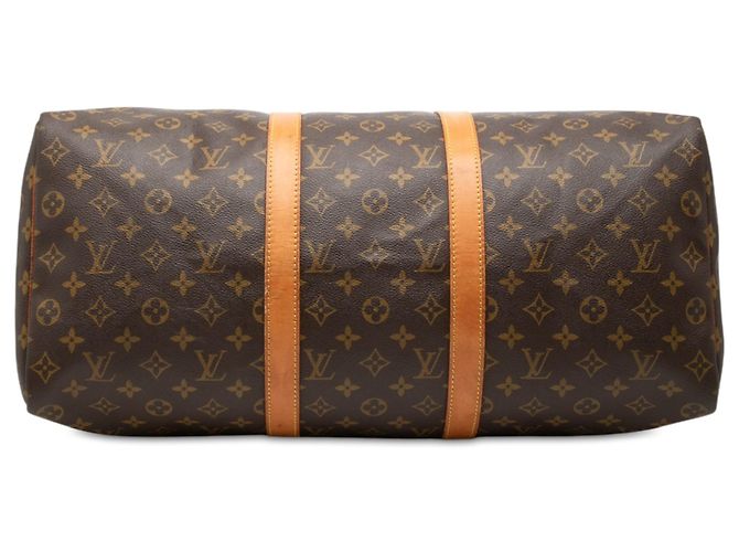 Louis Vuitton Brown Monogram Keepall 50 Castaño - vista 3