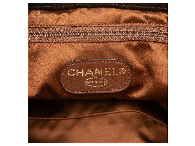 Chanel Triple CC Suede Tote in Braun Dunkelbraun - Ansicht 5