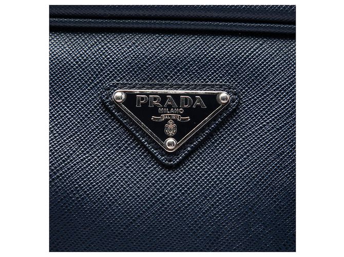 Mala de Negócios Prada Blue Saffiano Azul Azul marinho - vista 5