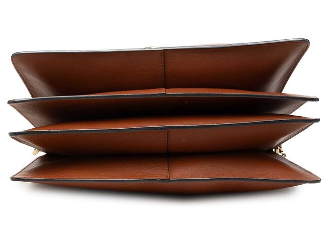 Chloé Faye Crossbody in vitello e camoscio marrone Medium - vista 3