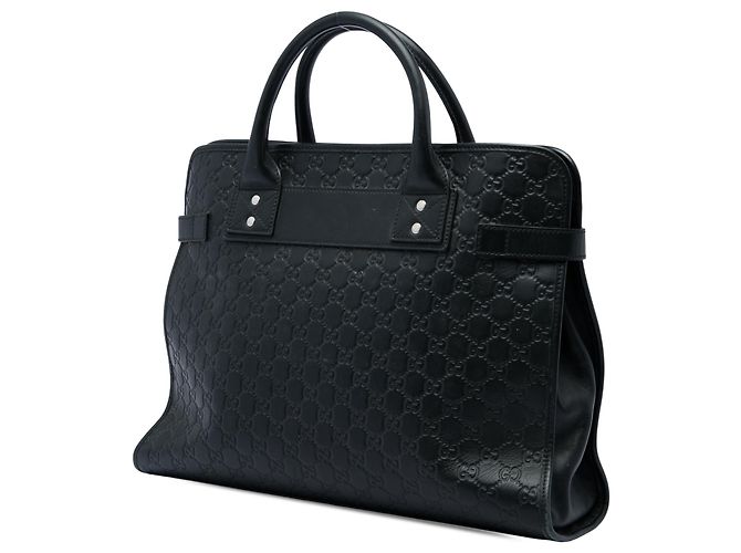 Borsa Business Gucci Black Guccissima Web Nero - vista 2