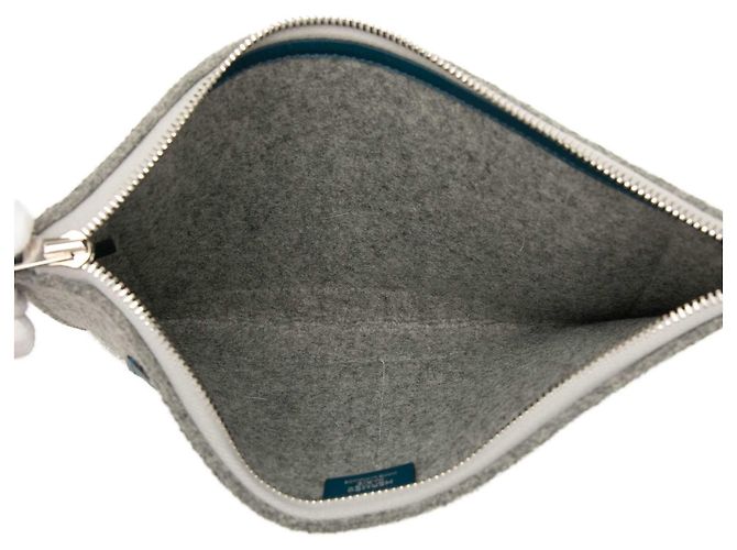 Hermès Gray Epsom and Felt Toodoo 29 Castaño - vista 4