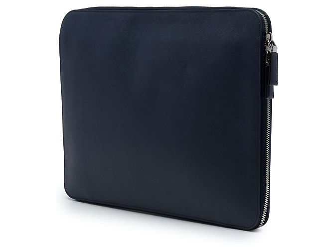 Capa para Laptop Prada Blue Saffiano Azul Azul marinho - vista 2