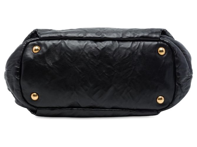 Tote Prada in Nappa nero con fiocco antique - vista 3