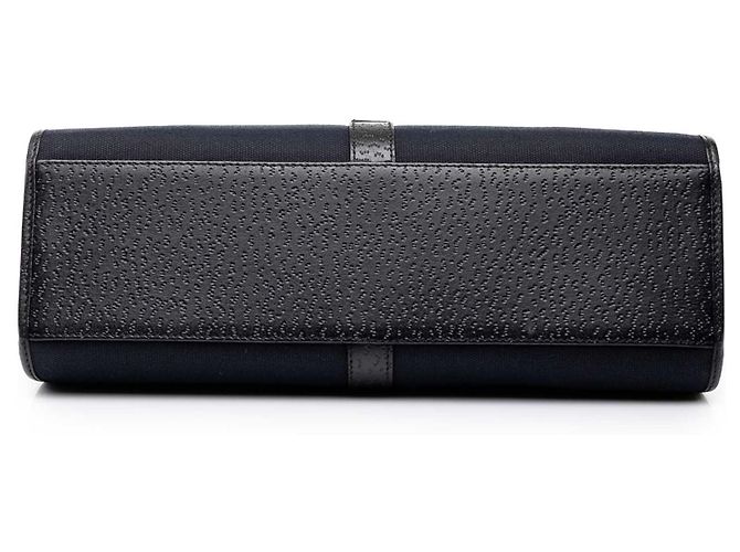 Borsa a tracolla Gucci Jackie Bardot in tela nera Nero - vista 3