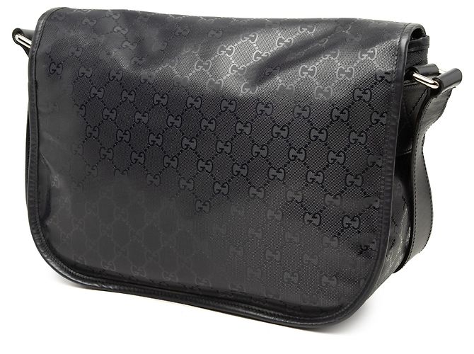 Gucci Borsa a Tracolla Nera Stampa GG Nero - vista 2
