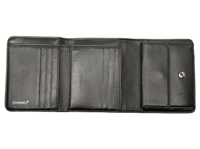Chanel Black New Travel Line Nylon Small Wallet Nero - vista 6