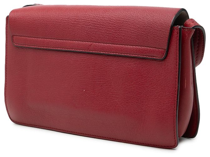 Chloé Faye Piccola Borsa a Tracolla in Pelle Rossa Rosso - vista 2