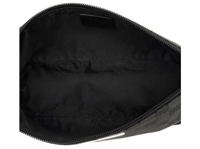 Gucci Black GG Canvas Boat Nero - vista 4