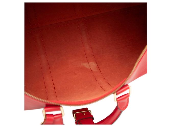 Louis Vuitton Red Epi Keepall 45 Rosso - vista 5