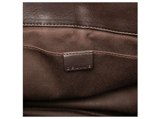 Céline Borsa Boogie Celine in pelle di vitello marrone Marrone scuro - vista 5