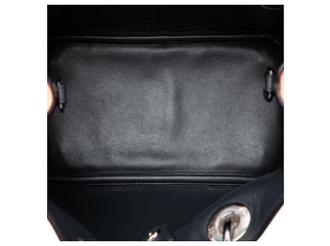 Borsa Diorissimo Mini in pelle metallizzata gialla Dior - vista 4