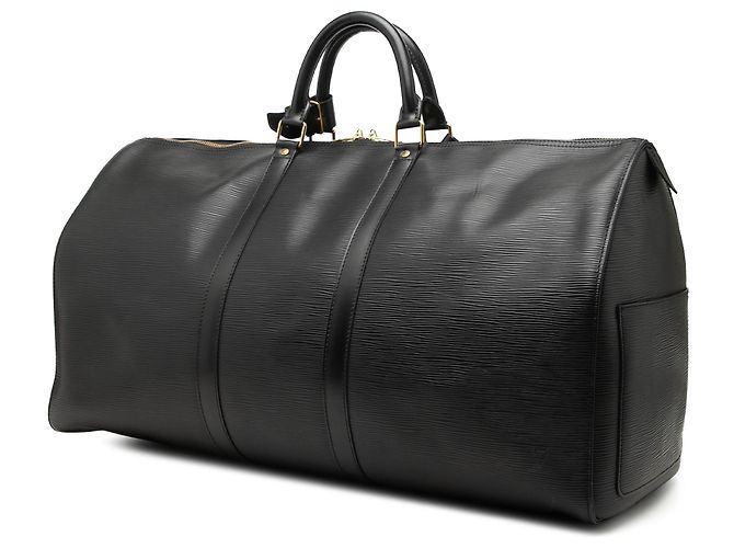 Louis Vuitton Black Epi Keepall 55 Schwarz - Ansicht 2