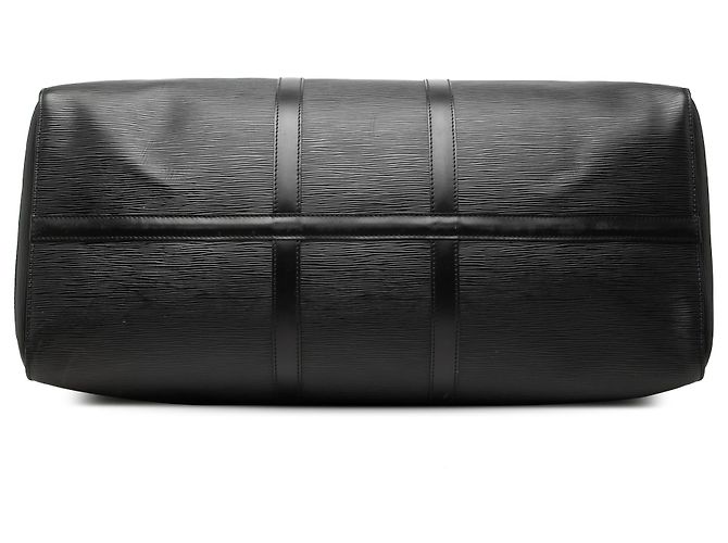 Louis Vuitton Black Epi Keepall 55 Schwarz - Ansicht 3
