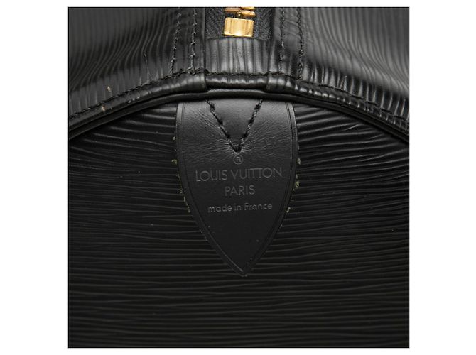 Louis Vuitton Black Epi Keepall 55 Schwarz - Ansicht 5