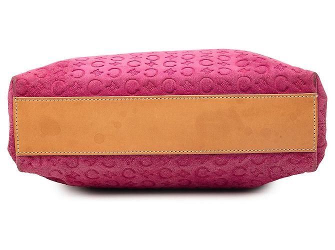 Céline Borsa in camoscio Celine Pink C Macadam Rosa - vista 3