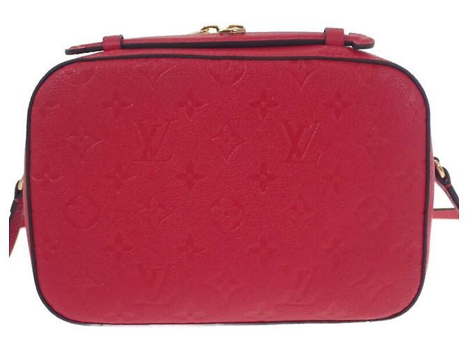 Louis Vuitton Red Monogram Empreinte Saintonge Roja - vista 3