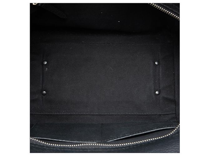 Borsa Satchel Harcourt Burberry in pelle nera e tela Mega Check Nero - vista 4