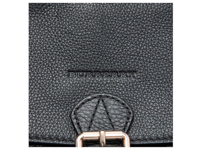 Borsa Satchel Harcourt Burberry in pelle nera e tela Mega Check Nero - vista 5