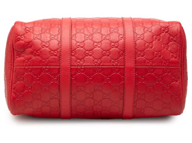 Gucci Joy Boston Bag Medium Guccissima Rot - Ansicht 3