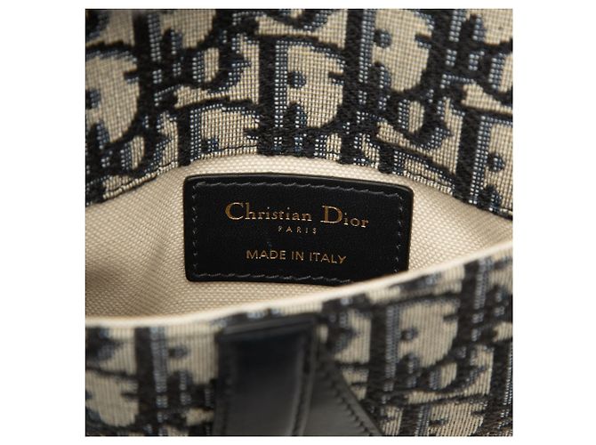 Autre Marque Bolso cinturón Saddle Dior Blue Mini Oblique Canvas Azul Azul marino - vista 5