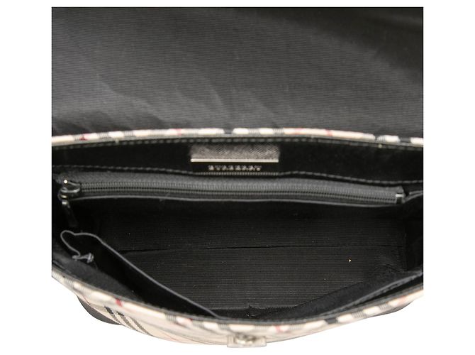 Borsa a tracolla Burberry Beige Nova Check Canvas - vista 4