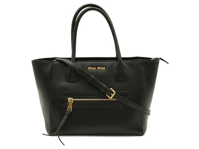 Miu Miu Madras Tote Bag Schwarz - Ansicht 2