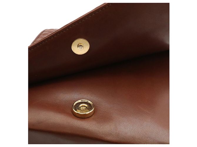 Borsa trapuntata Bally in pelle marrone - vista 8