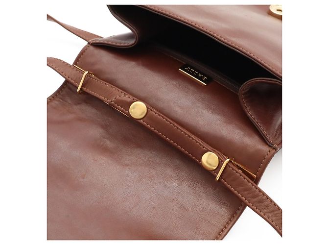 Borsa trapuntata Bally in pelle marrone - vista 9