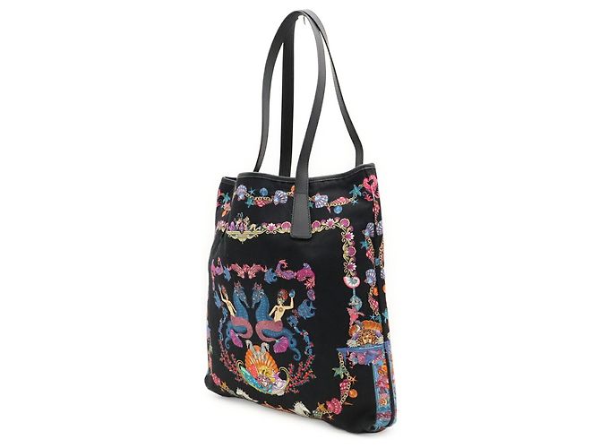 Borsa Tote Versace Coral Theatre La Medusa Nero Multicolore - vista 3