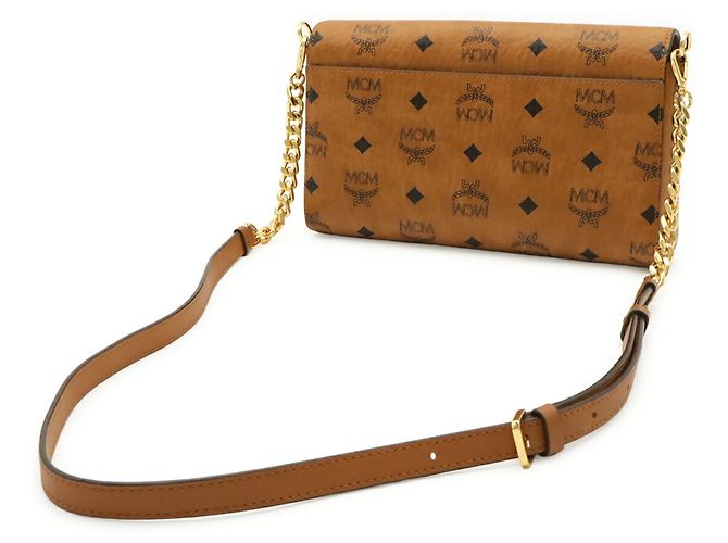 MCM Visetos Glam Schultertasche Braun - Ansicht 3