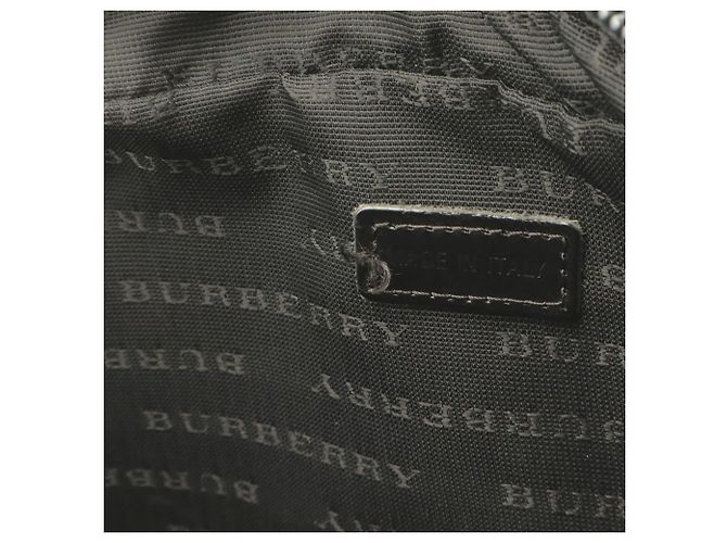 Borsa Burberry Nova Check Nero Beige Bordò - vista 8