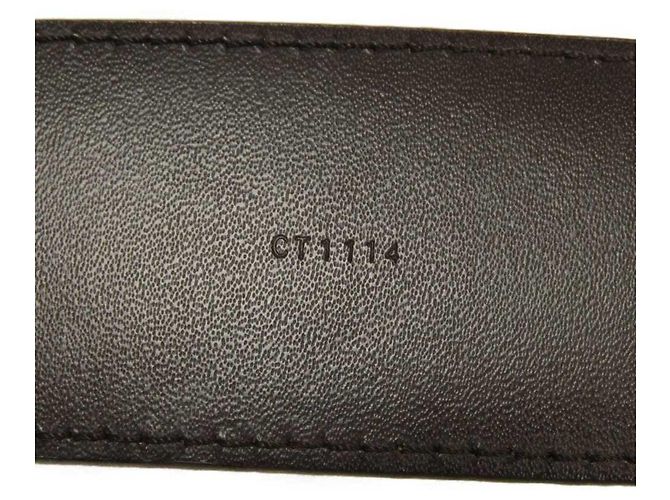 Cintura Louis Vuitton in tela Damier marrone Damier ebene - vista 14