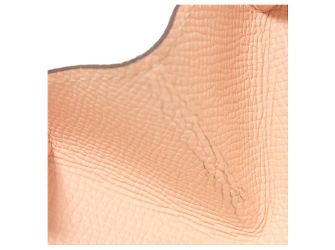 Hermès Hermes Münzbeutel aus rosa Epsom-Leder Pink - Ansicht 12