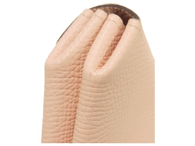 Hermès Hermes Münzbeutel aus rosa Epsom-Leder Pink - Ansicht 16