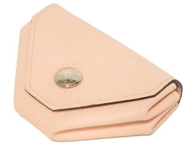 Hermès Hermes Münzbeutel aus rosa Epsom-Leder Pink - Ansicht 4