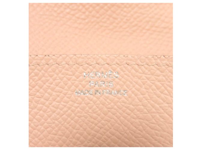 Hermès Hermes Münzbeutel aus rosa Epsom-Leder Pink - Ansicht 7