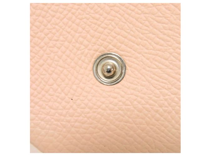 Hermès Hermes Münzbeutel aus rosa Epsom-Leder Pink - Ansicht 9