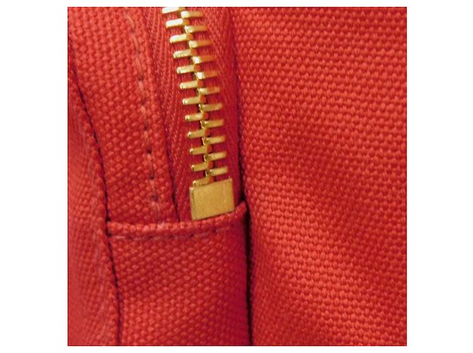 Miu Miu Red Cotton Canvas Backpack - view 16