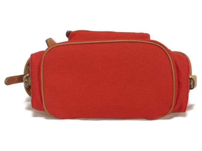 Miu Miu Red Cotton Canvas Backpack - view 25