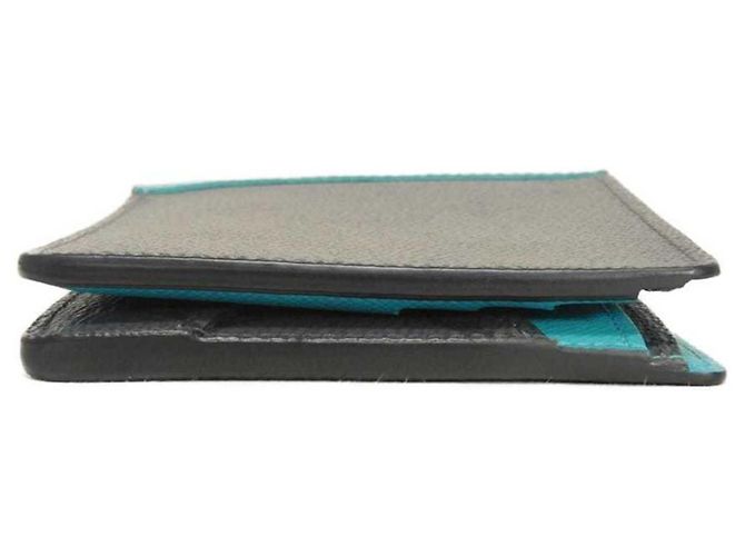 Cartera bi-fold Louis Vuitton Castaño Azul Monograma - vista 12